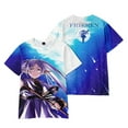 thumbnail image 2 of Frieren Logo T-Shirts Anime 3D Print Merch Tee Cosplay Women Men Fashion Harajuku Short Sleeve Top, 2 of 6