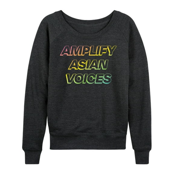 Instant Message - Amplify Asian Voices - Women's Lightweight French Terry Long Sleeve Shirt