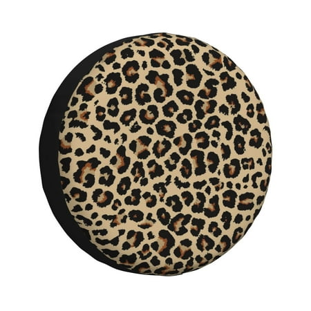Spare Tire Cover Leopard Print-1 Wheel Cover Tire Covers for Trailers Car Truck Camper Universal Tire Covering Fits Diameter 16 inch