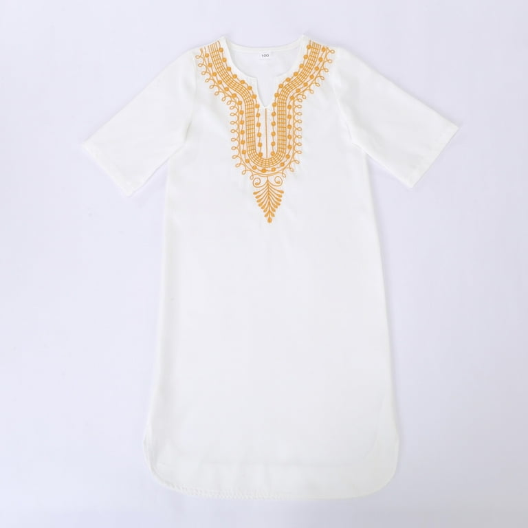 green emerald velvet dress Ochre Yellow Dashiki Shirt / Dashiki Dress - African Print Top main image 0