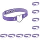 thumbnail image 1 of Qarigey Collar colorido Collares punk Gargantillas de cuero Gargantilla de corazón Morado claro Púrpura claro 10piezas Qarigey CBP037998, 1 of 5