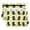 Cartoon Black Duck, variant on Dogs Silhouette 2 Pack Pencil Pouch for 3 Ring Binder Smooth Zipper Folders with Pockets Clear Window Pencil Case