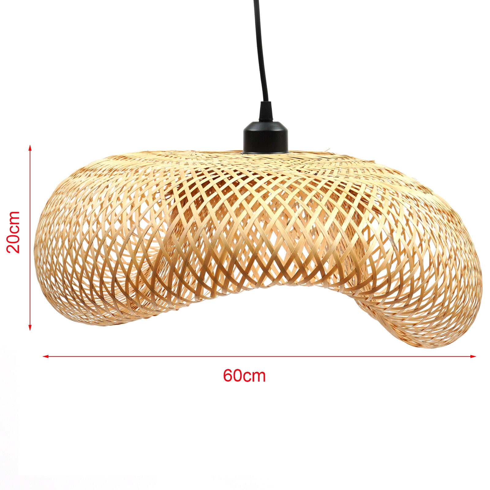Wide Voltage Ceiling Light, Bamboo Woven Ceiling Light, Ceiling Mounted Light for Kitchens, Living Rooms, Bedrooms, Balconies, Bars
