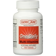 501-01 Multivitamin One-Daily Tablets 100 Per Bottle by Geri-Care Pharmaceuticals -Part no. 501-01