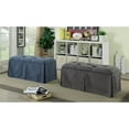 thumbnail image 2 of Furniture of America Hampton Transitional Solid Wood Storage Bench in Gray, 2 of 8