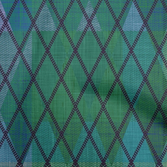 oneOone Cotton Poplin Green Fabric Argyle Quilting Supplies Print Sewing Fabric By The Yard 56 Inch Wide