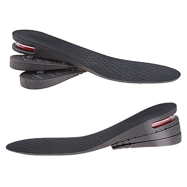 1 par de plantillas de aumento de altura Unisex cojín elevador de zapatos de corte ajustable
