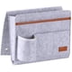 thumbnail image 3 of Caddy de cabecera, organizador de almacenamiento de cabecera con 5 bolsillos, soporte de gafas de tableta de teléfono de revista de Control remoto para el escritorio del sofá del dormitorio del hogar, 3 of 7