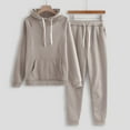 BLVB Women Jogger Outfit Matching Sweat Suits Long Sleeve Hooded