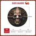 thumbnail image 2 of Haiem Metal Style Horned Skull Pattern Christmas Tree Skirt Merry Christmas Party Christmas Tree Decoration,New Year Decorations-30", 2 of 6