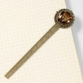 thumbnail image 4 of Leopard Lace Bookmark in Antique Bronze - a Stylish Reading Accessory for Book Lovers, 4 of 5
