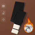 thumbnail image 3 of Gibobby Pantimedias Termicas Mujer InviernoLeggings Pantalones Cintura alta Levantamiento de cadera Pantalones cálidos para mujer (Negro, L), 3 of 4