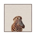 thumbnail image 2 of Marmont Hill Zebra Side View Floater Framed Painting Print on Canvas, 2 of 2