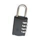 thumbnail image 2 of Cerradura codificada de aleación de Zinc, candado de combinación de seguridad para maletas, archivadores, negro, 2 of 10