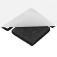 thumbnail image 2 of Unique Bargains 160 Pcs Antislip EVA Square 18mm x 18 mm Adhesive Chair Foot Cover Table Furniture Leg Protector Black, 2 of 3