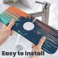 thumbnail image 6 of Sikiie Palm Trees Splash Guard for Sink Faucet-1 PC Super Absorbent Fast Drying Mat Sink Gadgets-Splash Guard for Kitchen, Sink Mat, 6 of 7