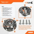 thumbnail image 4 of Dorman 950-007 Front Pre-Pressed Hub Assembly - Front for Specific Audi Models (OE FIX), 4 of 6