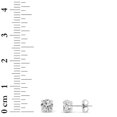 thumbnail image 4 of Pendientes Fireborn con diamantes redondos cultivados en laboratorio de 1,00 quilates, 4 of 5