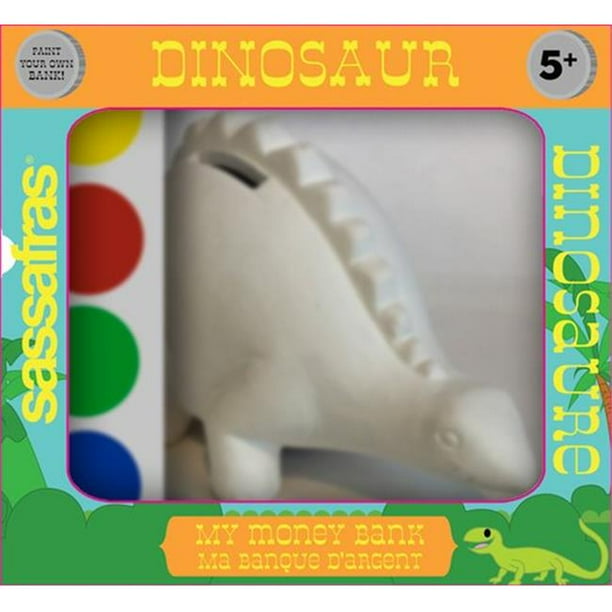 Sassafras Enterprises 22243DIN Paint Your Own Dinosaur Bank Walmart