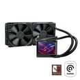 thumbnail image 1 of ASUS ROG Ryujin II 240 RGB all-in-one liquid CPU cooler 240mm Radiator (3.5" color LCD, embedded pump fan and 2x Noctua iPPC 2000 PWM 120mm radiator fans, compatible with Intel LGA1700,1200 and AM4 so, 1 of 4