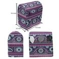 thumbnail image 4 of Ikat Stand Mixer Cover, Ethnic Tribal Ornamental Art Flowers and Zigzag Designs Print, Kitchen Appliance Organizer Bag Cover with Pockets, 5 Quarts, Marigold Turquoise and Indigo, by Ambesonne, 4 of 4
