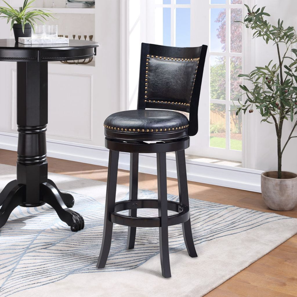 Boraam Bristol Swivel Bar Stool, 29", Multiple Finishes