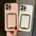 thumbnail image 2 of For iPhone 12 Pro 6.1 inch Cover Shiny Rhinestone Kickstand Shockproof TPU Phone Case, 2 of 5