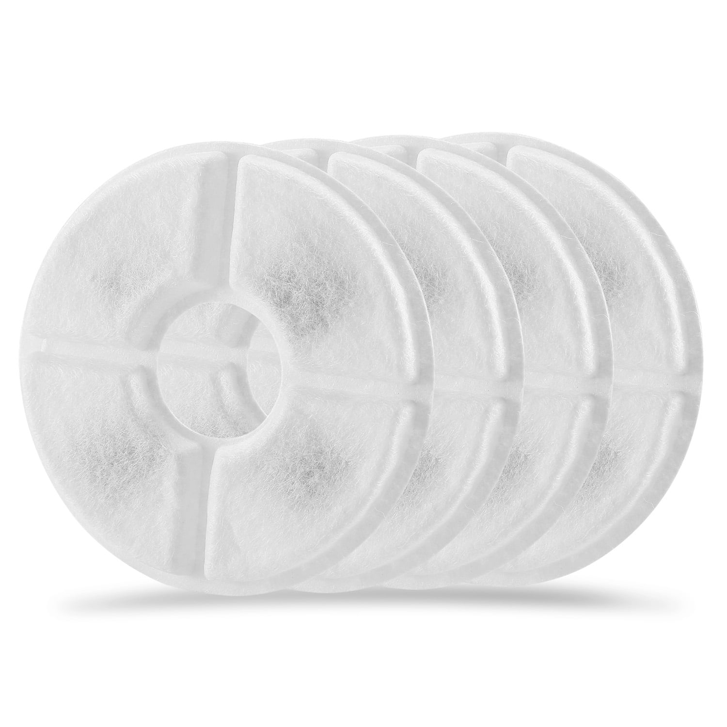 4Pcs Pet Cat Water Fountain Replacement Filters Active Carbon Filter for 1.6L/2.4L Pet Fountain