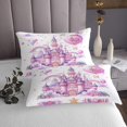thumbnail image 3 of Erosebridal Dreamy Castle Coverlet Set Twin, Fairy Princess Bedding Set, Flower Bowknot Decor 2pcs, 3 of 5