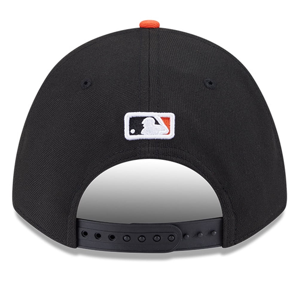 Men's New Era  Black Baltimore Orioles Player Replica 9FORTY Adjustable Hat