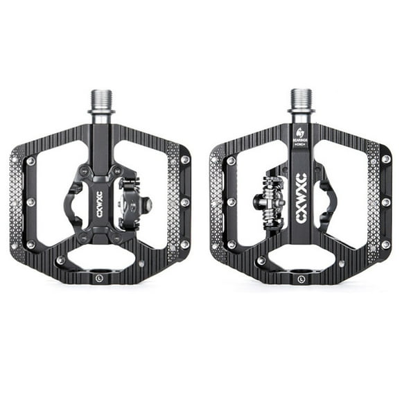 CXWXC Bike Pedal SPD Mountain Bike Clipless Pedals CNC Aluminum Alloy Bicycle Pedals Dual Platform for MTB Mountain Bike Road Bike