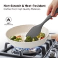 thumbnail image 6 of Kitchen Mama WaltzGrip Platinum Silicone Scraping Spatula: Non Stick for Frying Pan (Metal Gray), 6 of 8