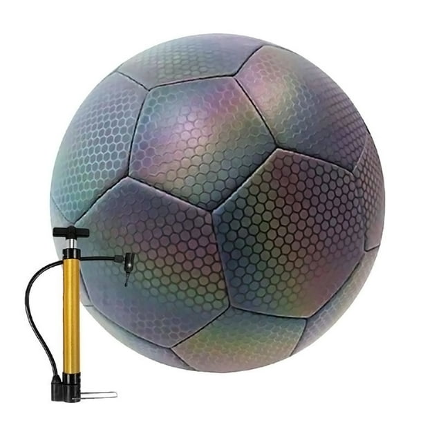 Balón Luminiscente PrismaStrike 5 pzas #5 Multicolor Reflectante Hexágonos Poliuretano.