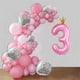 thumbnail image 5 of Globo hzqruqh Corona rosa con número 3, 40 cm, lámina de mylar, 5 of 9