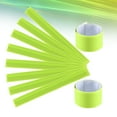 thumbnail image 5 of CIMAXIC 12 Pcs Bracelets en PVC Bandes de Poignet pour Course de Nuit Bracelets Réfléchissants pour Marche Randonnée Jogging (Vert Fluorescent), 11.81"X1.18"X0.04 Pouces, 5 of 5