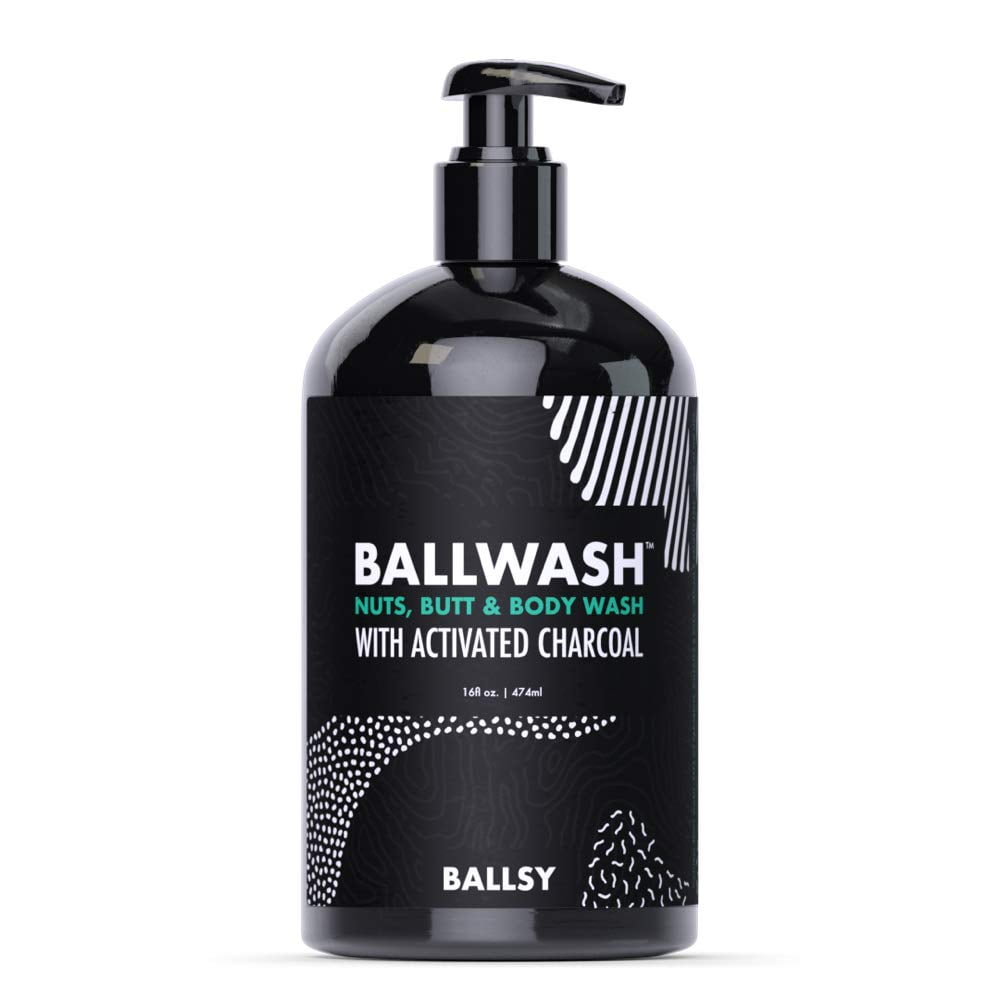 Ballsy Men's Activated Charcoal Ball and Body Wash, Ballwash Hygiene
