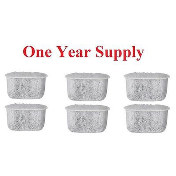 Charcoal Water Filters, Replaces Keurig 05073 - 6 Pieces (One Year Supply)