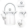 Tea Glass Teapot Kettle Pot Stovetop Loose Clear Maker Blooming Coffee