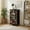 Color-3, variant on 4 Drawer Vertical Storage Dresser Colorful floral Plants ornament Decorative flowers with Wood Top Fabric Pull Drawers