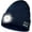 Navy Blue, variant on Unisex Bluetooth Beanie Hat with LED Headlight Upgraded Handsfree Musical Knitted Cap for Men Women Gifts, Black