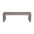 thumbnail image 2 of Alpine Furniture Fallon Solid Pine Dining Bench in Gray & Black, 2 of 5
