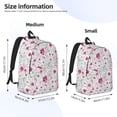 thumbnail image 3 of Lsque Lilies Flowers Pattern Canvas Daypack, Durable Backpack, High-quality Versatile Backpack,Vintage Compact Backpack-Small, 3 of 6
