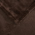 thumbnail image 4 of pdqouc Soft Solid Warm MicroPlush Blanket Dark Brown Throw Rug Sofa Bedding Supplies 51*59 Inch for Home Bedroom Living Room Couch Decor Furry Blanket, 4 of 5