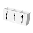 thumbnail image 2 of Bin organizador de almacenamiento de cubiertos acrílicos, soporte de utensilios de cubiertos para la caja de vajilla de la encimera Caja de cubiertos, 2 of 8