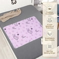thumbnail image 1 of Protège-matelas Imperméable et Respirant pour Incontinence, Antidérapant, Absorbant à 4 Couches Réutilisable, Fibre Naturelle Verte, Violet/beige/argent, 90 x 70 cm, 1 of 6