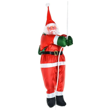 

FRCOLOR Santa Claus Climbing Rope Decoration Christmas Hanging Santa Pendant Party Favor