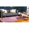 thumbnail image 4 of Unique Loom 3140596 9 x 12 ft. D Amore Austin Rectangular Rug, Pink, 4 of 10