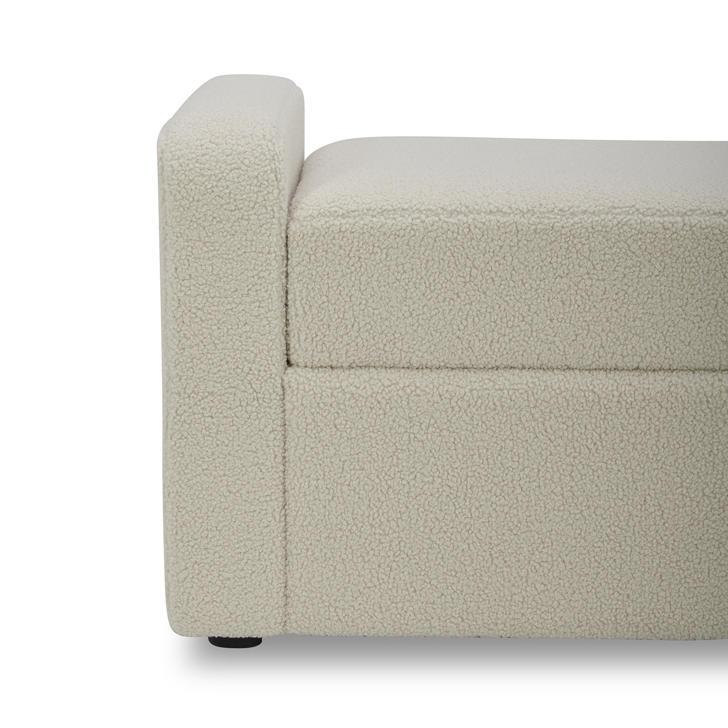 Better Homes & Gardens Springwood Storage Bench, Cream photo 2