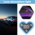 thumbnail image 4 of Car Led Ambient Light- 2pack Solar-Powered Heart-Shaped Couple-Themed Ambient Lightings Led Neon Light for Car Interior Accessory, Ip65 Waterproof, Switchable Modes, Romantic Mood Lamp, 4 of 7