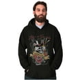 thumbnail image 5 of Life's A Gamble Skull Rose Tattoo Hoodie Sweatshirt Women Men Brisco Brands S, 5 of 6